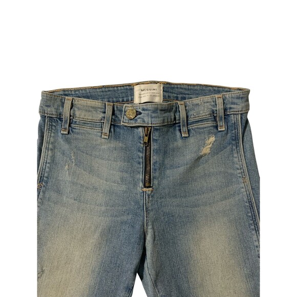 McGuire Jeans Womens 27 Blue Distressed German Slim Straight Leg Denim Pants - Picture 3 of 9